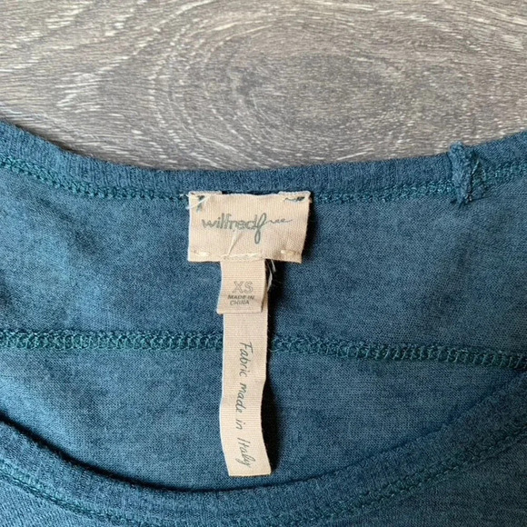 Aritzia Wilfred Free Top Teal green Boxy Long Sleeve Size XS - Picture 5 of 6